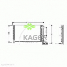 94-6320 KAGER Конденсатор, кондиционер