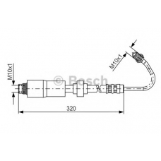 1 987 476 067 BOSCH Тормозной шланг