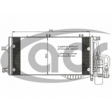 300587 ACR Конденсатор, кондиционер