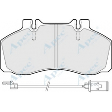 PAD963 APEC Комплект тормозных колодок, дисковый тормоз