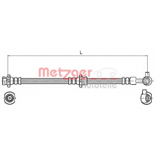 4110132 METZGER Тормозной шланг