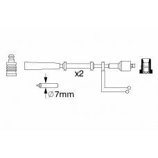 0 986 357 080 BOSCH Комплект проводов зажигания