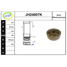 JH24007K SERA Шарнирный комплект, приводной вал