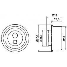 VKM 13220 SKF Натяжной ролик, ремень грм