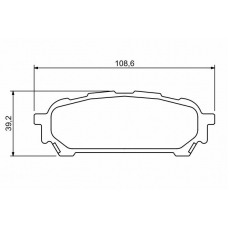 0 986 494 232 BOSCH Комплект тормозных колодок, дисковый тормоз