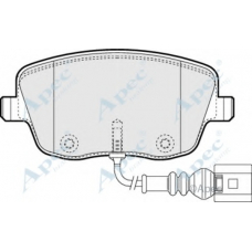 PAD1252 APEC Комплект тормозных колодок, дисковый тормоз