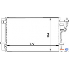 8FC 351 318-441 HELLA Конденсатор, кондиционер