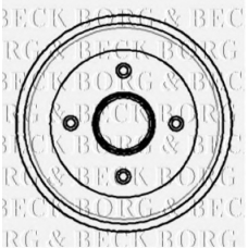 BBR7065 BORG & BECK Тормозной барабан