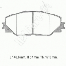 IBD-1299 IPS Parts Комплект тормозных колодок, дисковый тормоз