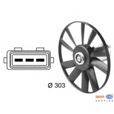 8EW 009 144-481 HELLA Вентилятор, охлаждение двигателя