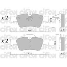 822-568-0 CIFAM Комплект тормозных колодок, дисковый тормоз