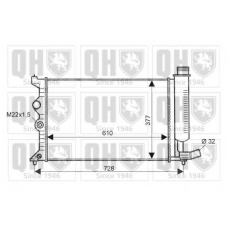 QER2053 QUINTON HAZELL Радиатор, охлаждение двигателя