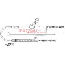 17.1418 METZGER Трос, стояночная тормозная система