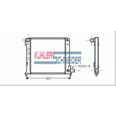 1703101 KUHLER SCHNEIDER Радиатор, охлаждение двигател
