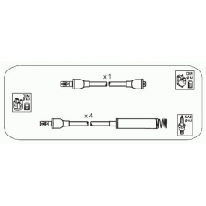 ODS218 JANMOR Комплект проводов зажигания
