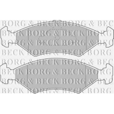 BBP1509 BORG & BECK Комплект тормозных колодок, дисковый тормоз