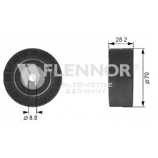 FU99386 FLENNOR Паразитный / ведущий ролик, поликлиновой ремень