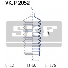 VKJP 2052 SKF Комплект пылника, рулевое управление