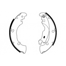 8DB 355 005-171 HELLA PAGID Комплект тормозных колодок