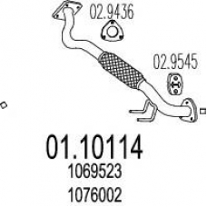 01.10114 MTS Труба выхлопного газа
