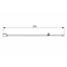 1 987 473 067 BOSCH Сигнализатор, износ тормозных колодок