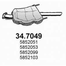 34.7049 ASSO Глушитель выхлопных газов конечный