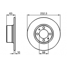 0 986 478 683 BOSCH Тормозной диск