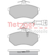 1170412 METZGER Комплект тормозных колодок, дисковый тормоз