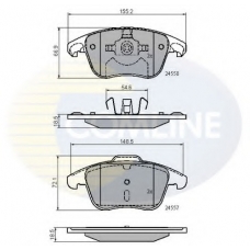 CBP01720 COMLINE Комплект тормозных колодок, дисковый тормоз