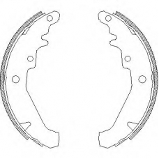 Z4139.00 WOKING Комплект тормозных колодок