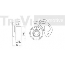 SK917095 SK Натяжной ролик, ремень грм