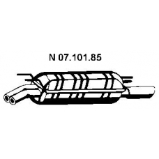 07.101.85 EBERSPACHER Глушитель выхлопных газов конечный