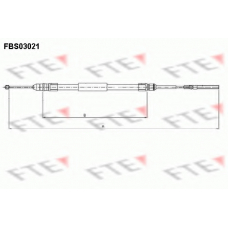 FBS03021 FTE Трос, стояночная тормозная система