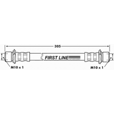 FBH7232 FIRST LINE Тормозной шланг