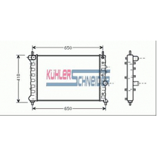 2100031 KUHLER SCHNEIDER Радиатор, охлаждение двигател