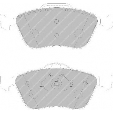 FDB1674 FERODO Комплект тормозных колодок, дисковый тормоз