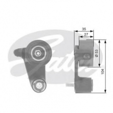 T41165 GATES Натяжной ролик, ремень грм
