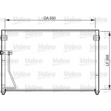 818085 VALEO Конденсатор, кондиционер