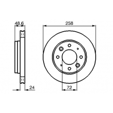 0 986 479 019 BOSCH Тормозной диск