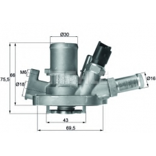 TI 151 80 MAHLE Термостат, охлаждающая жидкость