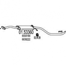 01.53360 MTS Средний глушитель выхлопных газов