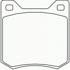 T0255 PAGID Комплект тормозных колодок, дисковый тормоз