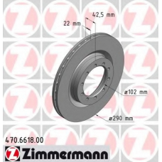 470.6618.00 ZIMMERMANN Тормозной диск