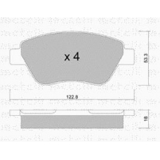 13-0460-3850-2-SET-MS MASTER-SPORT Комплект тормозных колодок, дисковый тормоз