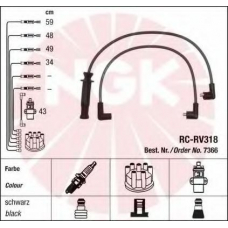 7366 NGK Комплект проводов зажигания