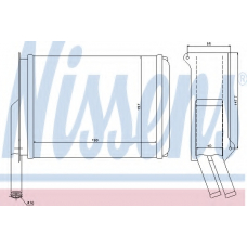 71722 NISSENS Теплообменник, отопление салона
