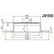 J3312026 NIPPARTS Тормозной диск