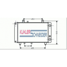 1501401 KUHLER SCHNEIDER Радиатор, охлаждение двигател