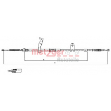 17.1482 METZGER Трос, стояночная тормозная система