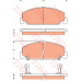GDB7535 TRW Комплект тормозных колодок, дисковый тормоз